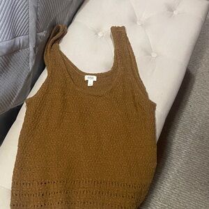 a.n.a Brown Sleeveless Blouse
